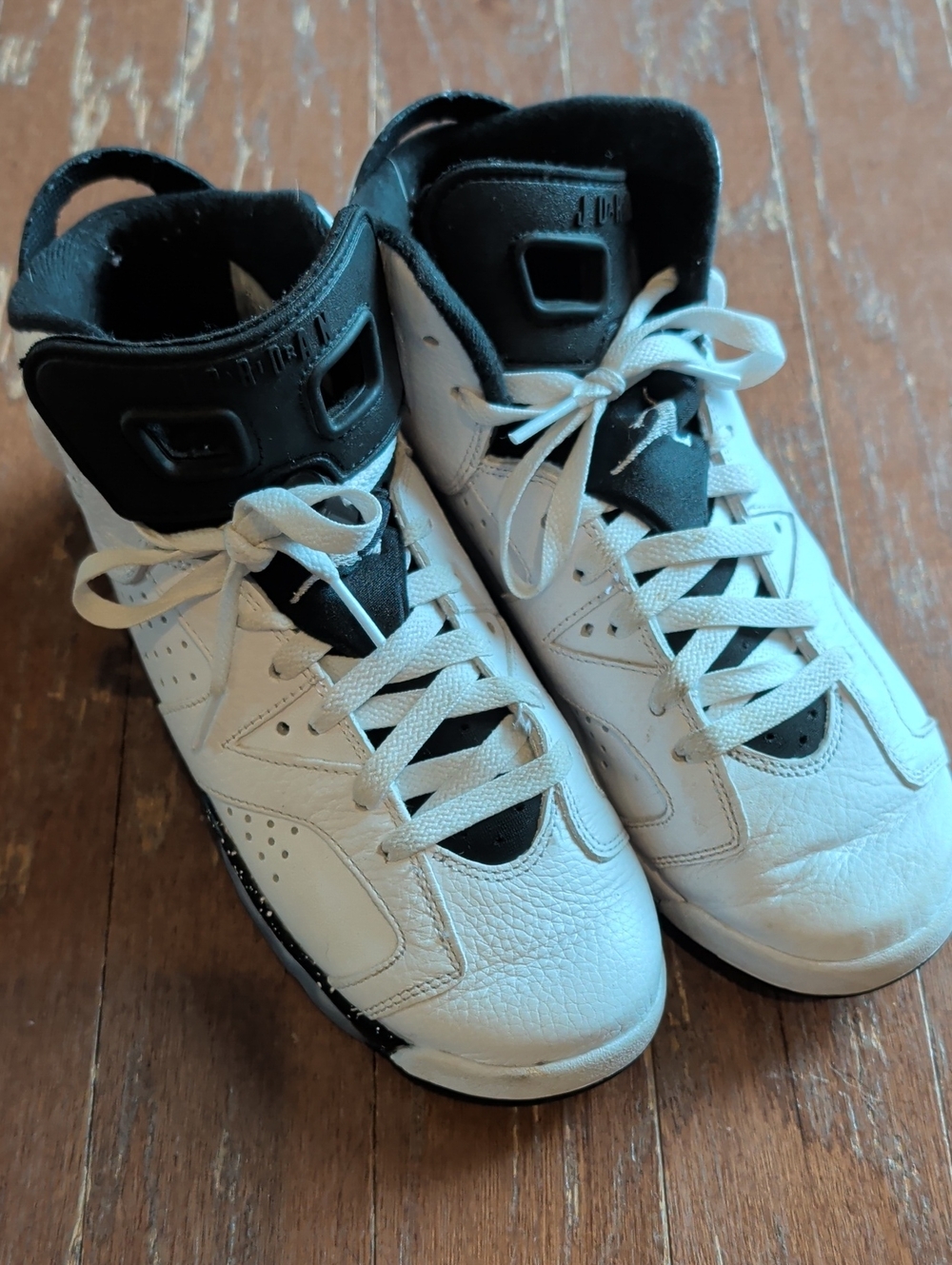 Nike Kids White and Black High-Top Sneakers